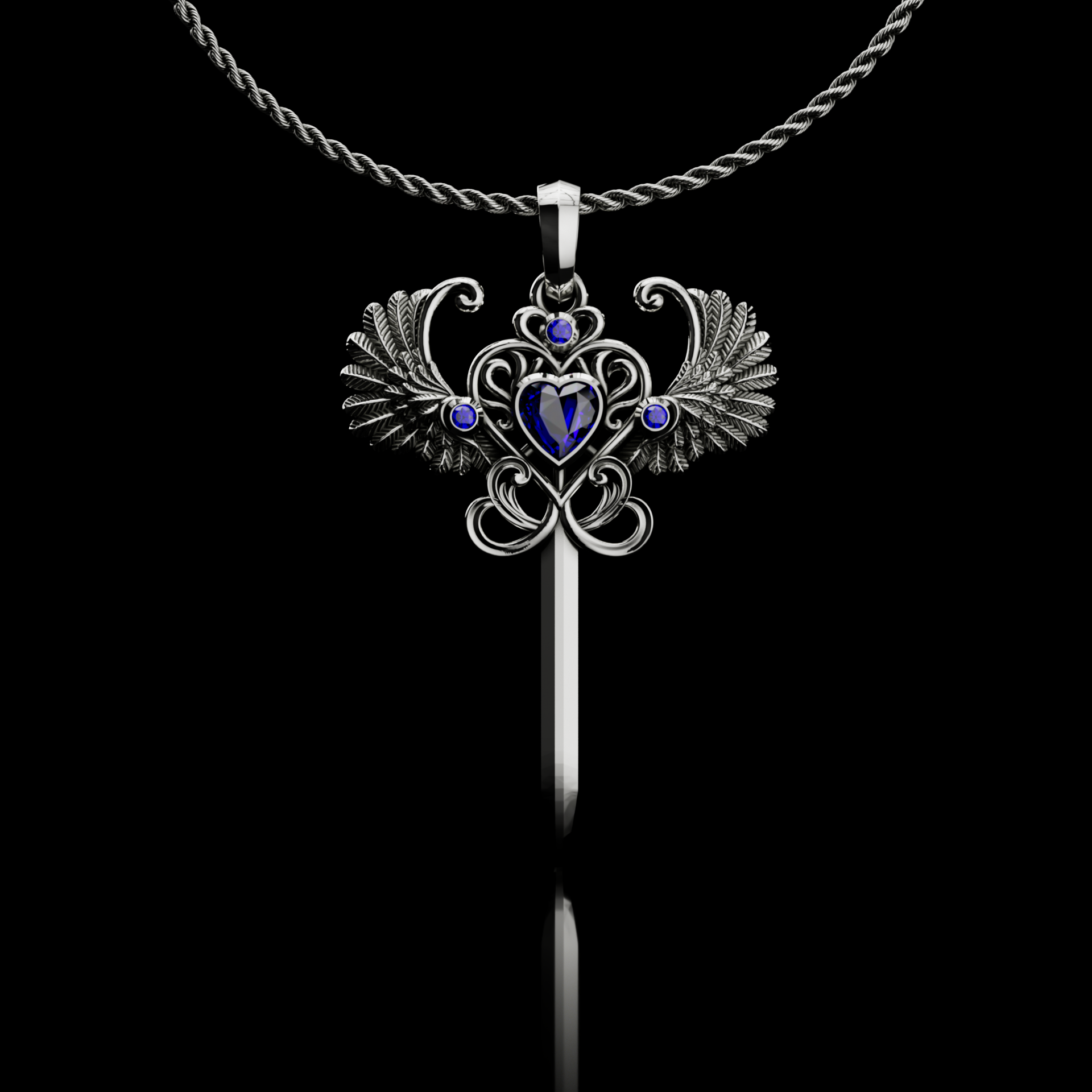 Azure Seraph Necklace – YORDY | Luxury Fashion Jewelry