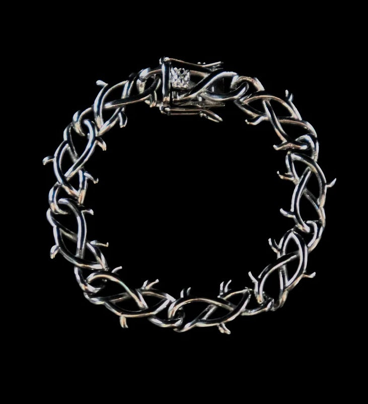 Silver Barbwire Bracelet – YORDY | Luxury Fashion Jewelry