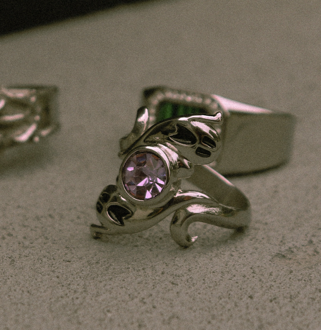 Silver Soul Stone Ring Fashion Jewelry by Yordy.