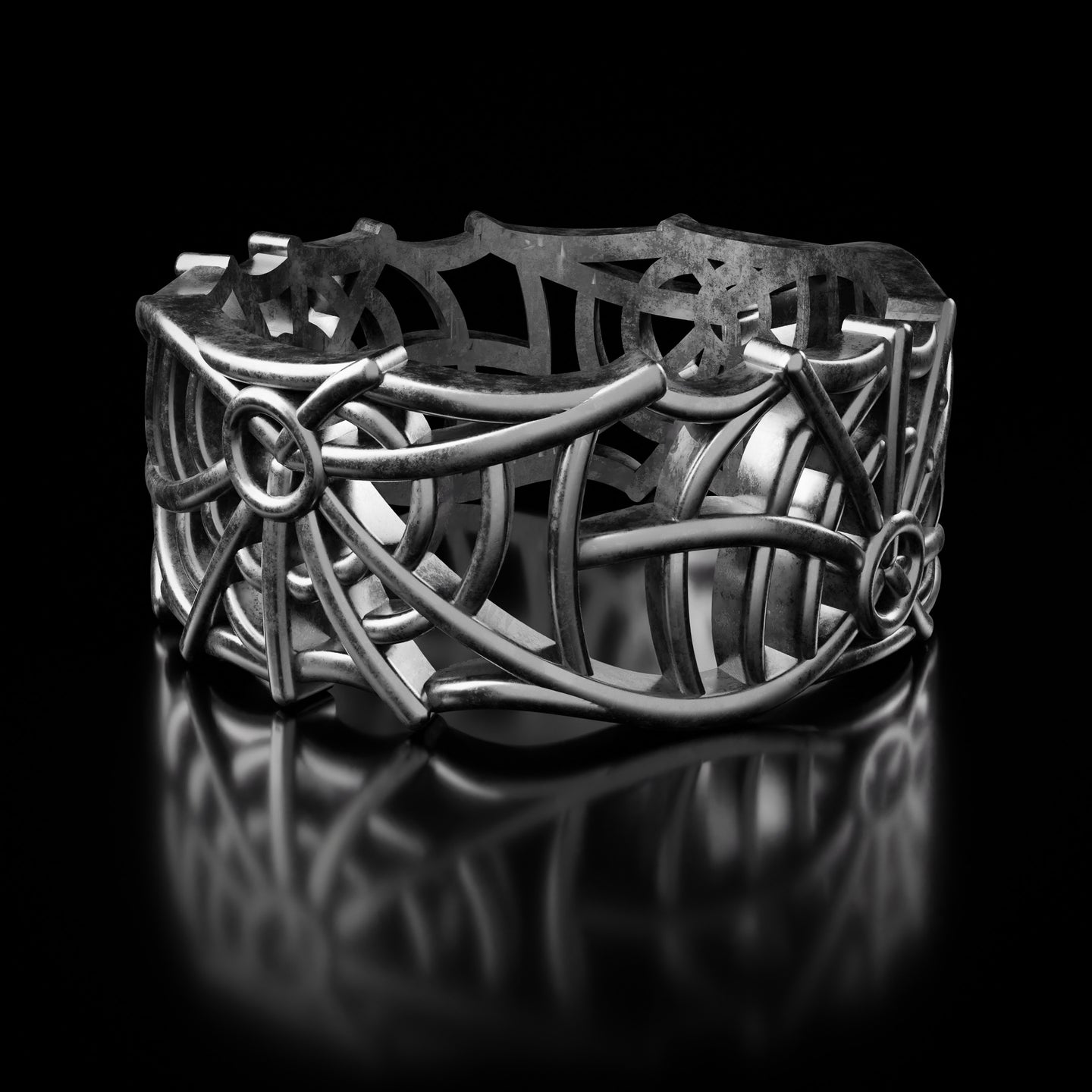 Silver Spider Web Ring - Fashion Jewelry by Yordy.