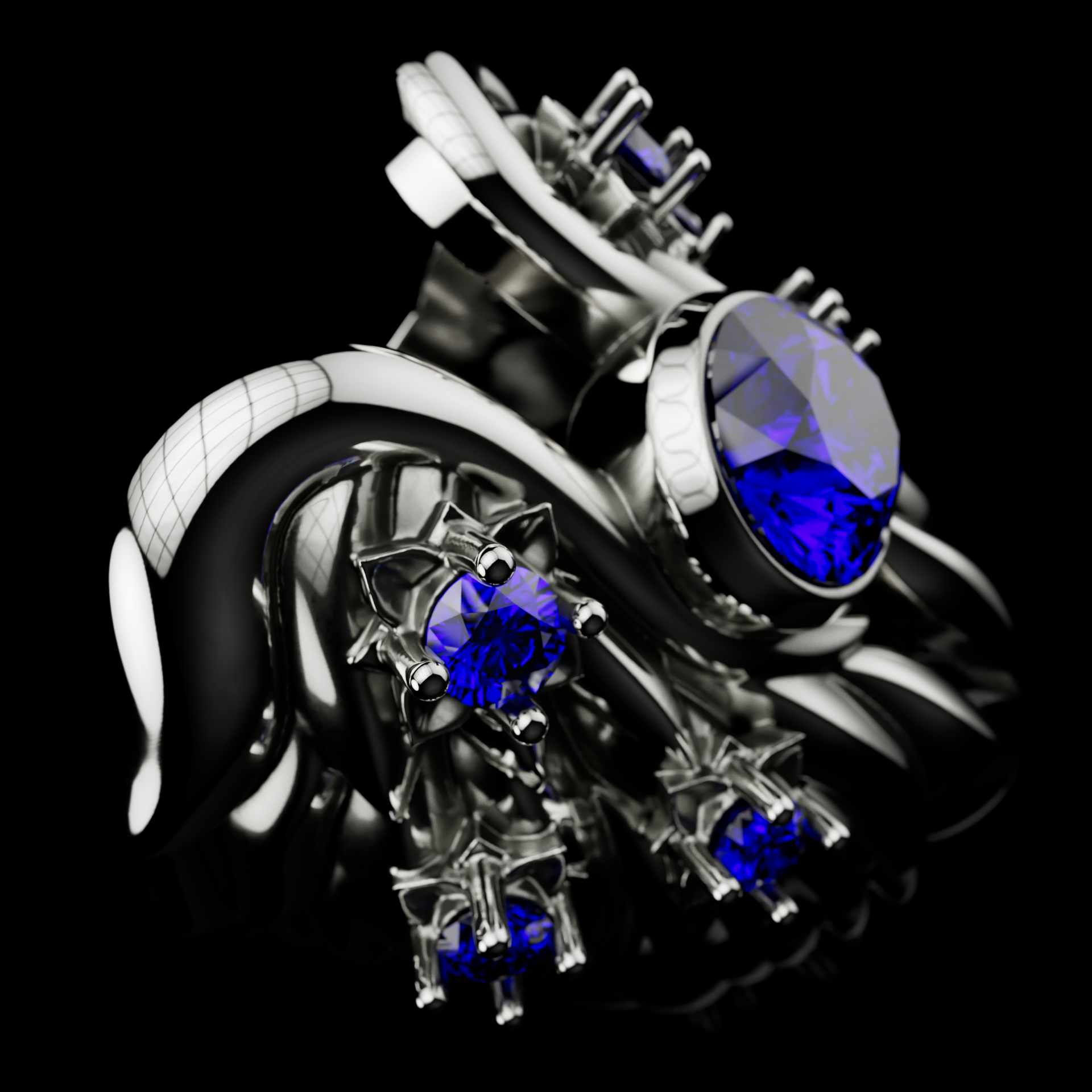 Azure Seraph Ring