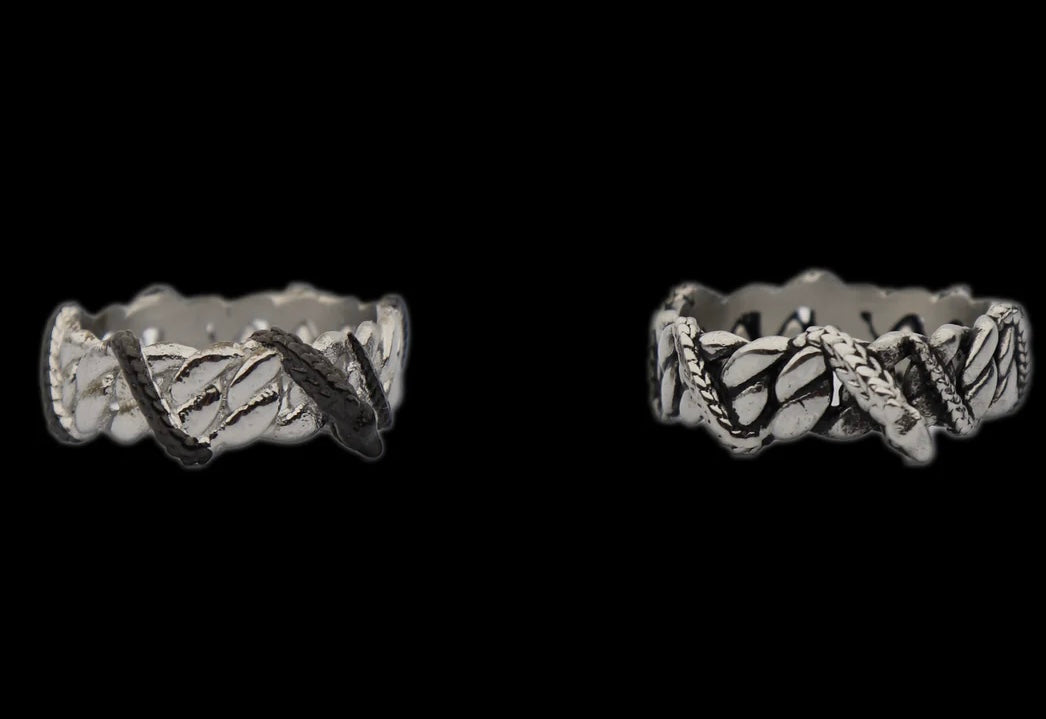 Silver Slime Curb Ring - Fashion Jewelry by Yordy.