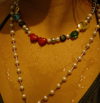 Sun-kissed Jewels Pearl Necklace - Fashion Jewelry by Yordy.