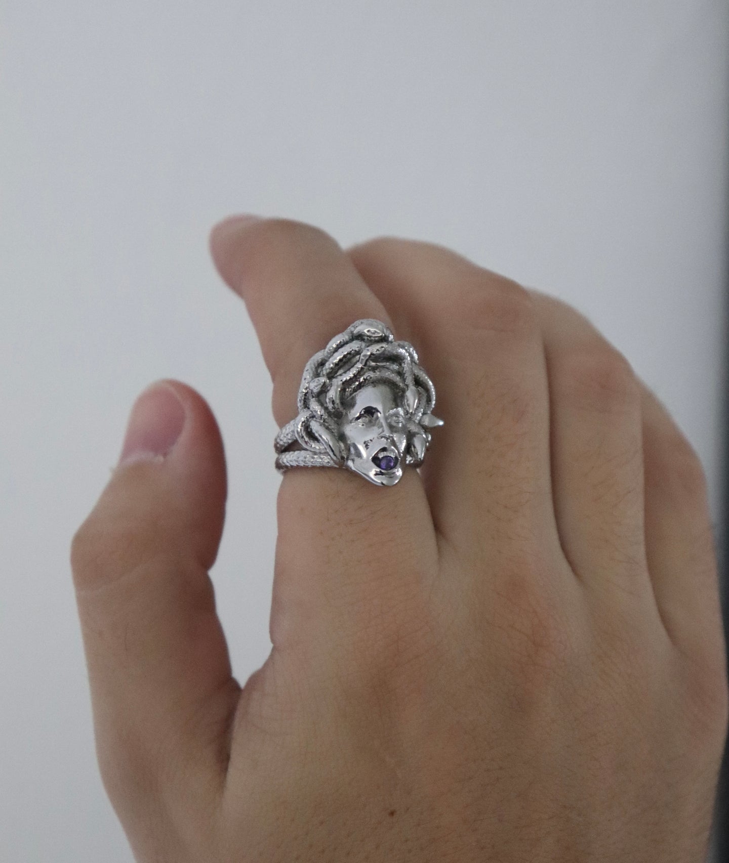 Silver Medusa Ring - Fashion Jewelry by Yordy.