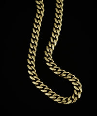 Gold Curb Chain | 8mm - Fashion Jewelry by Yordy.