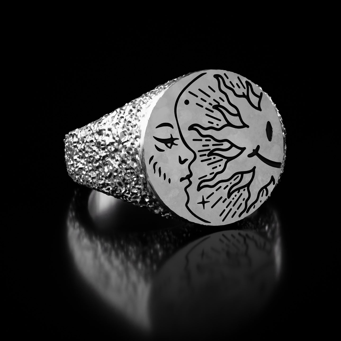 Silver Lovers of the Sky Ring