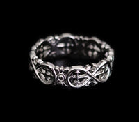 Silver Infinite Crosses Ring - Fashion Jewelry by Yordy.