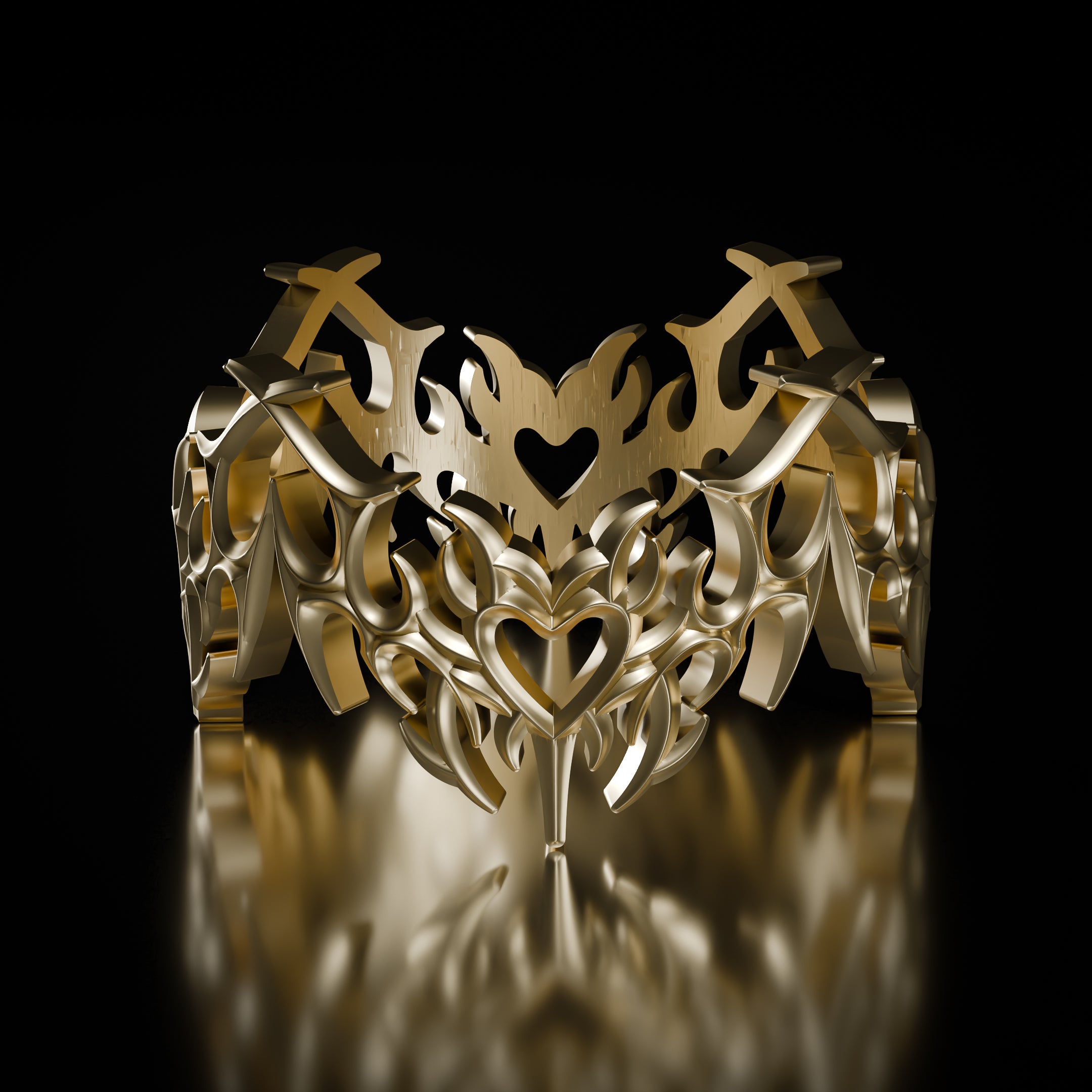 Gold Corazon Chromatica Ring – YORDY | Luxury Fashion Jewelry