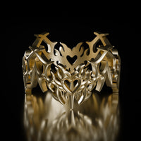 Gold Corazon Chromatica Ring - Fashion Jewelry by Yordy.