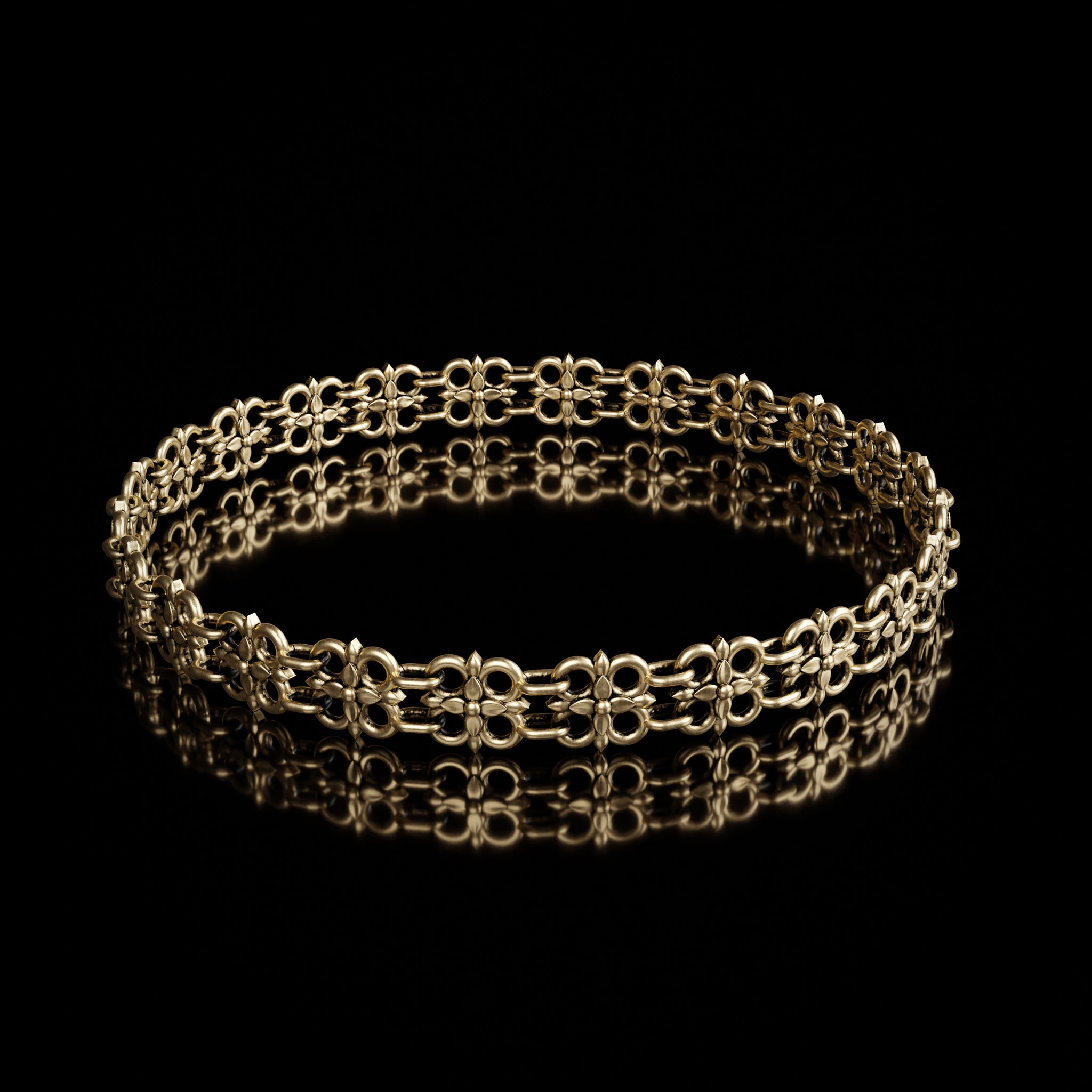 Gold Passione Gothica Bracelet - Fashion Jewelry by Yordy.