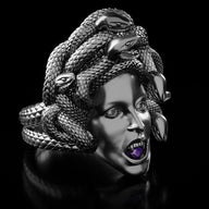 Silver Medusa Ring - Fashion Jewelry by Yordy.