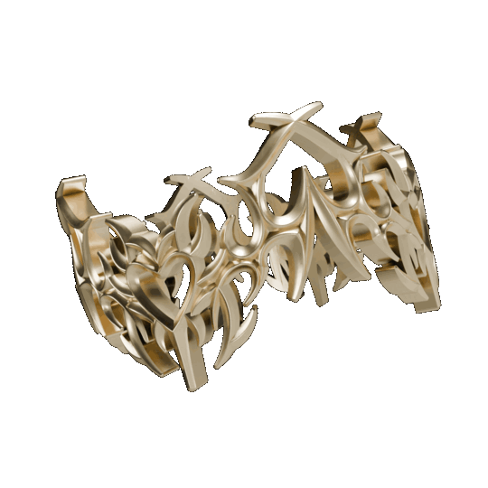 Gold Corazon Chromatica Ring