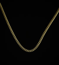 Gold Curb Chain | 4mm - Fashion Jewelry by Yordy.