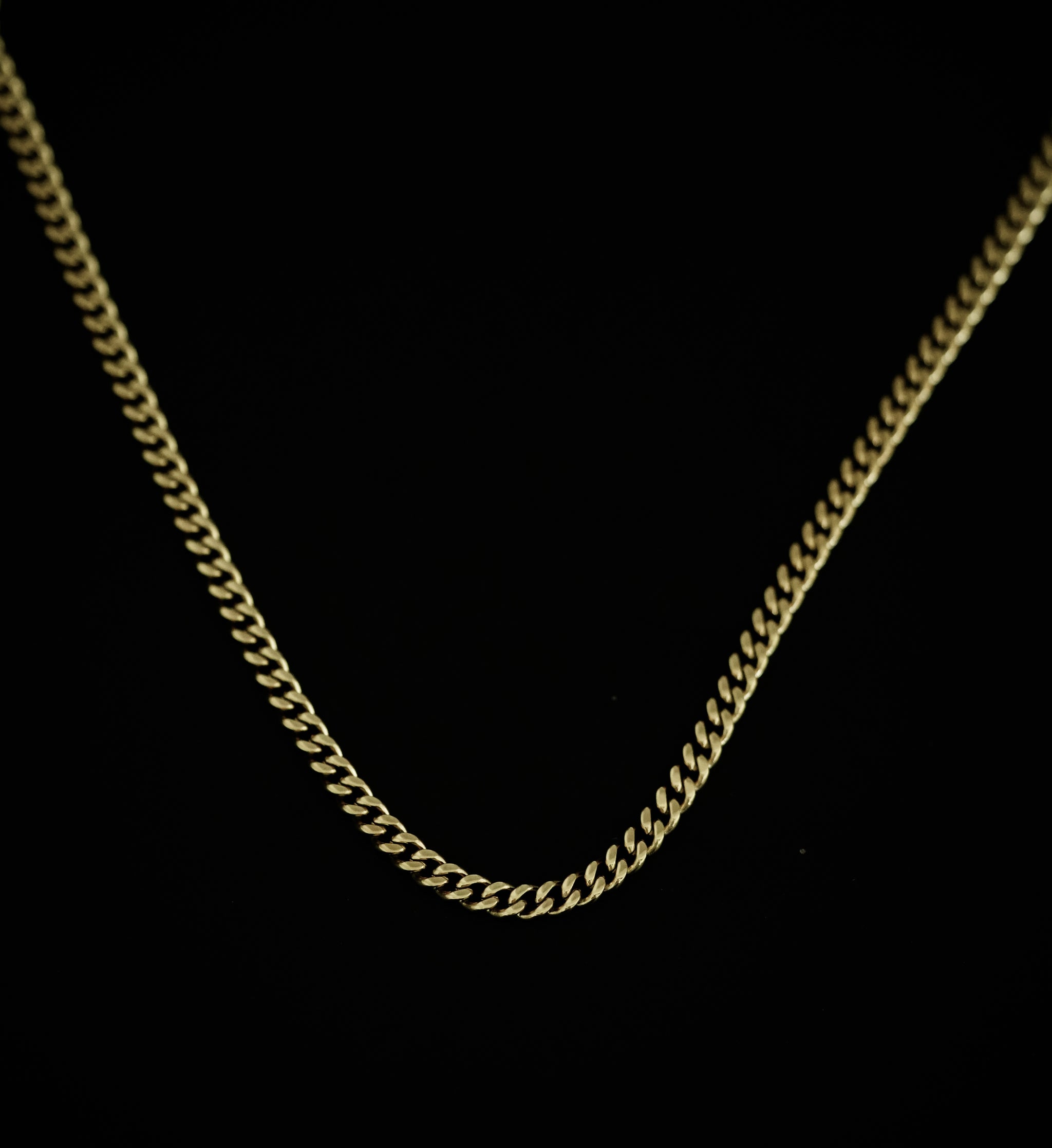 Gold Curb Chain | 4mm - Fashion Jewelry by Yordy.
