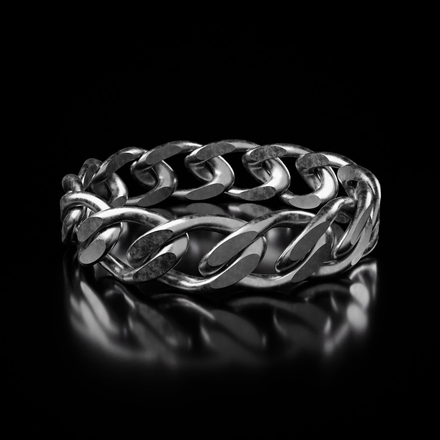 Silver Chain Ring - Fashion Jewelry by Yordy.