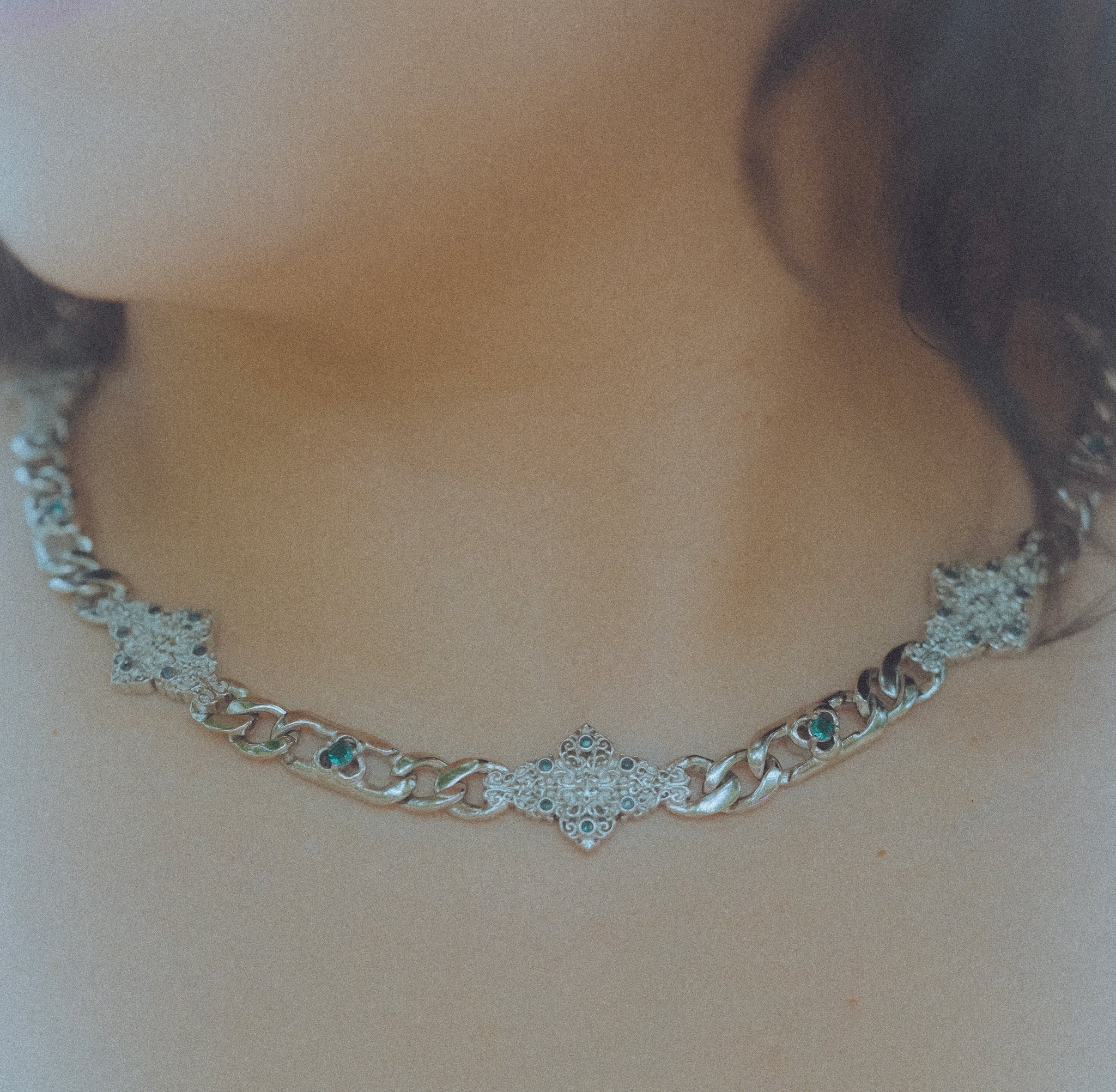 Regalia Verde Necklace - Fashion Jewelry by Yordy.