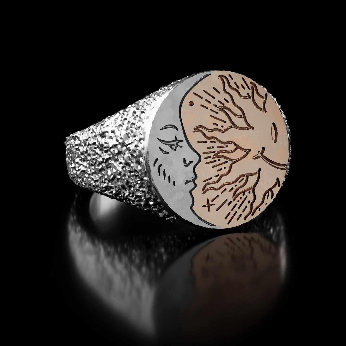 Silver Lovers of the Sky Ring - Fashion Jewelry by Yordy.