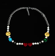 Sun-kissed Jewels Pearl Necklace - Fashion Jewelry by Yordy.