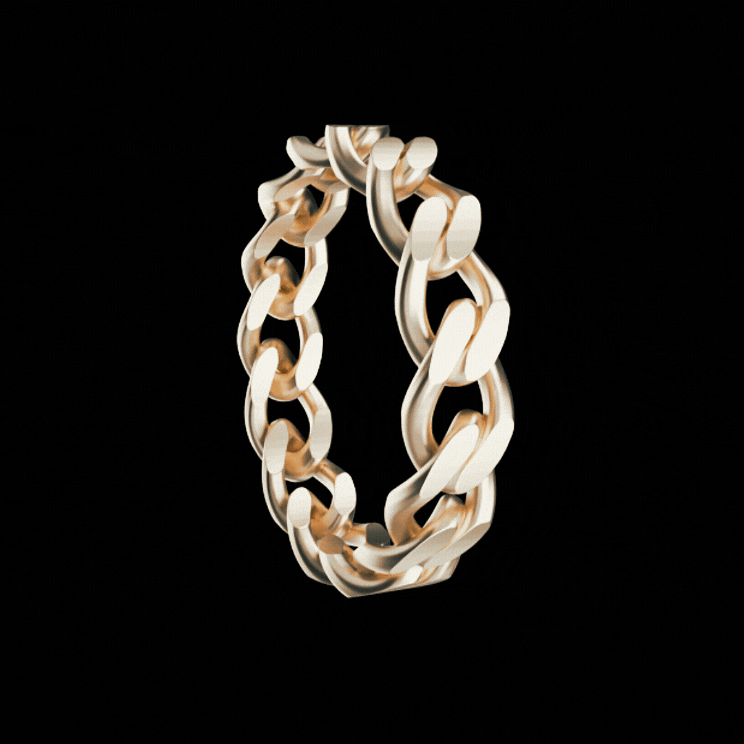 Gold Chain Ring