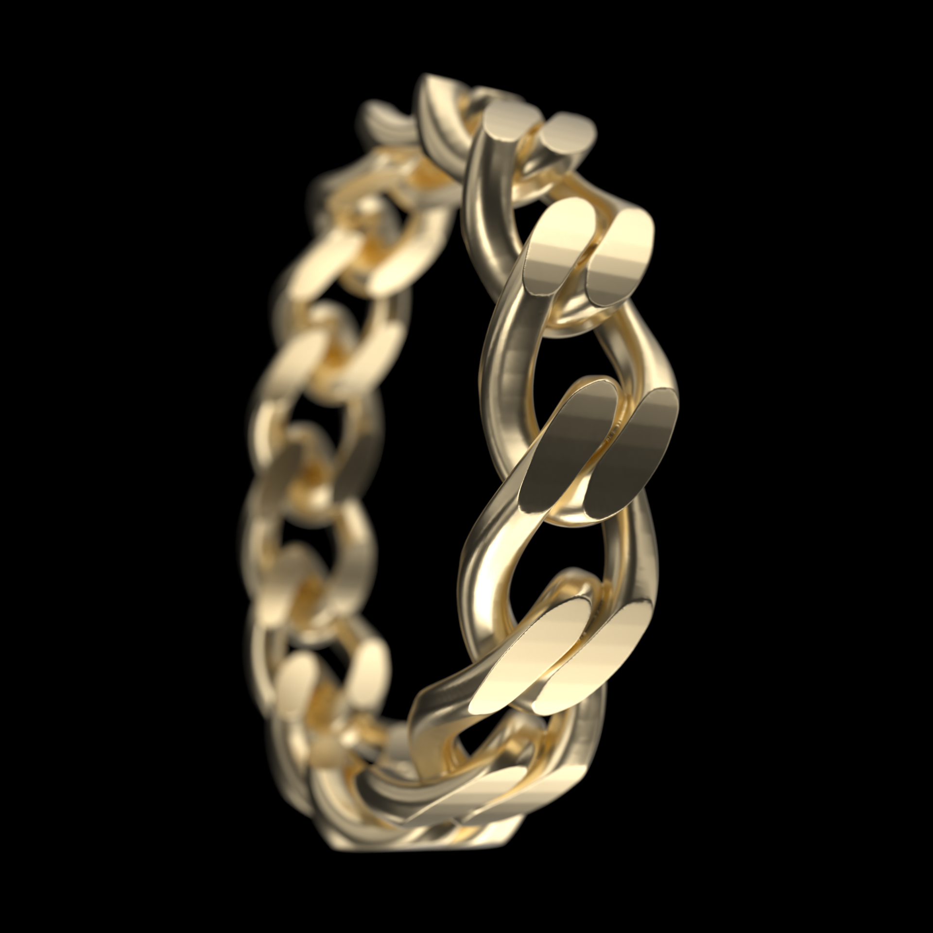 Gold Chain Ring