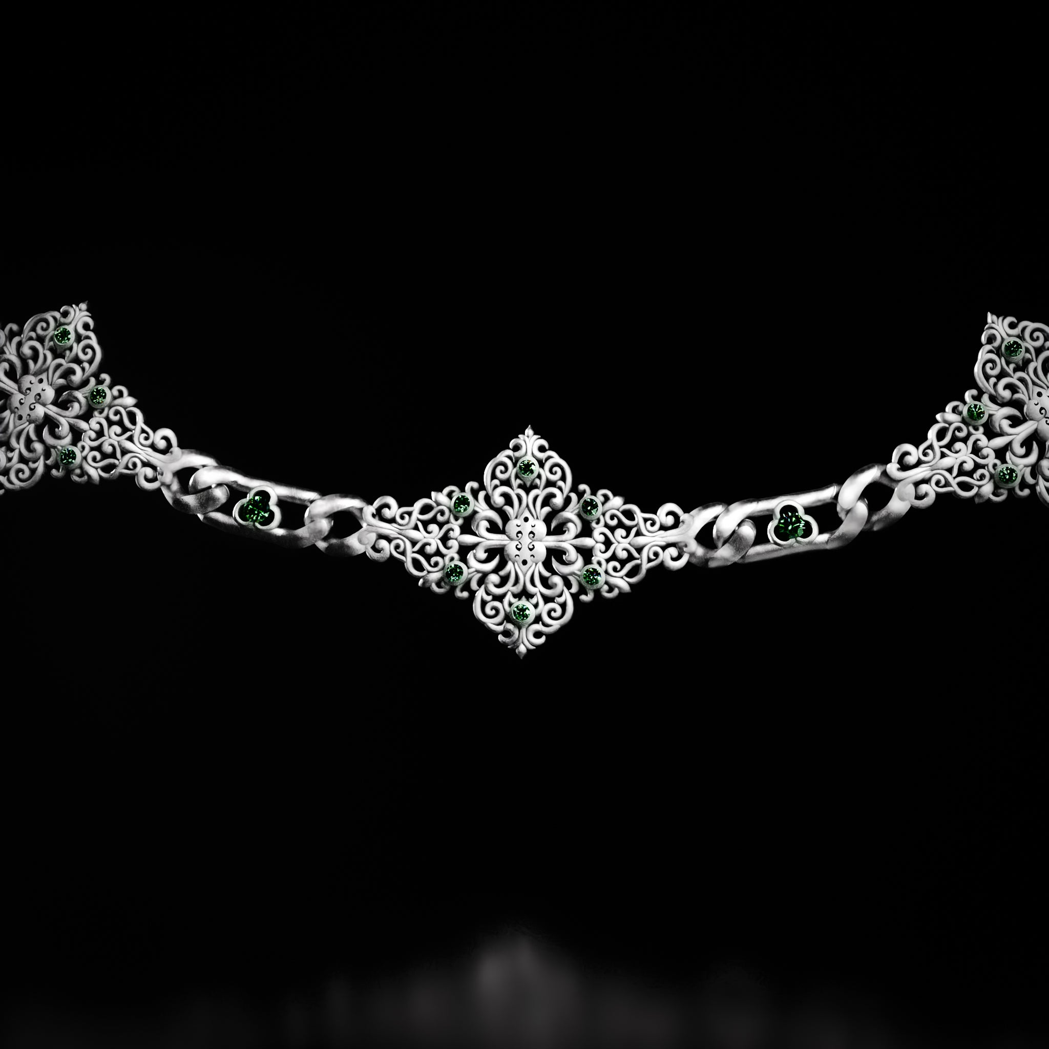Regalia Verde Necklace - Fashion Jewelry by Yordy.