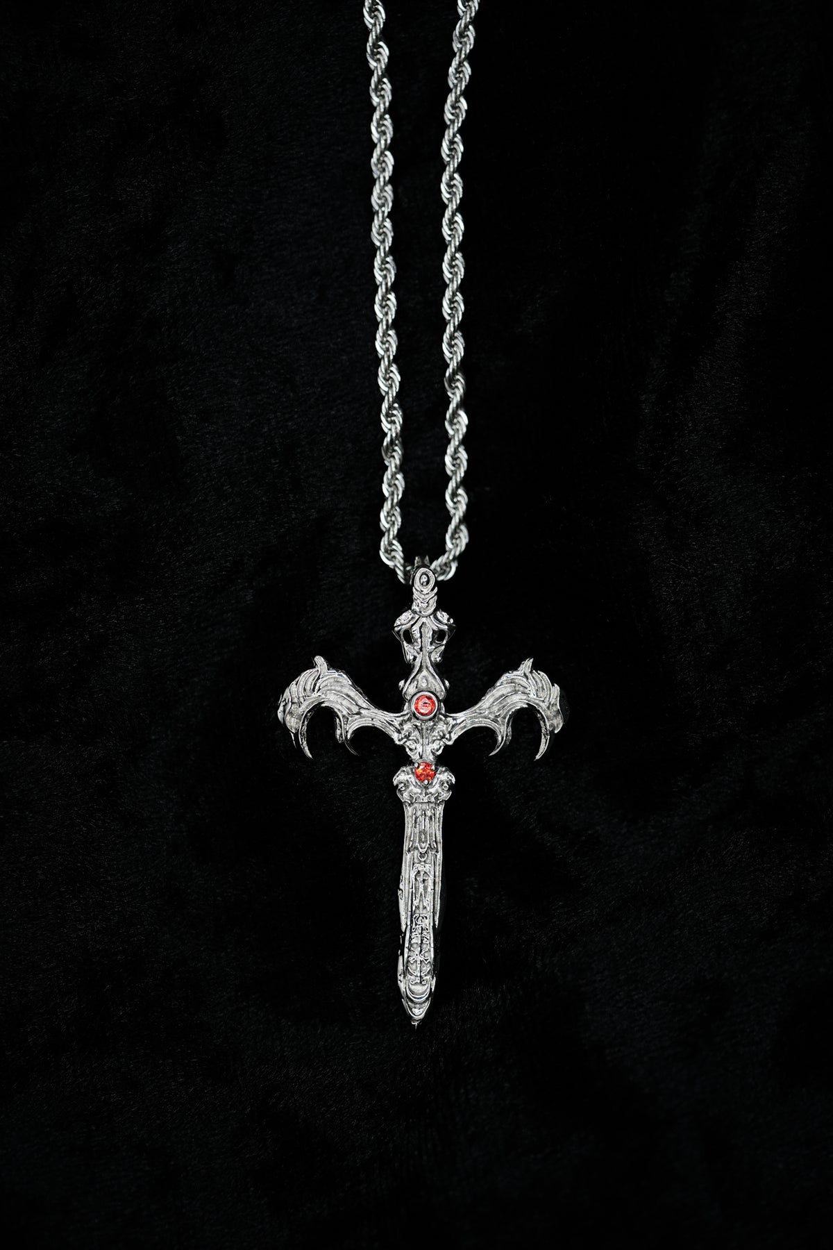Crimson Requiem Necklace - Fashion Jewelry by Yordy.