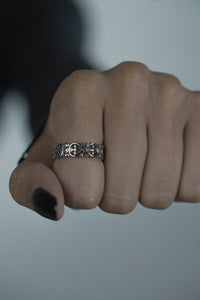 Silver Infinite Crosses Ring - Fashion Jewelry by Yordy.