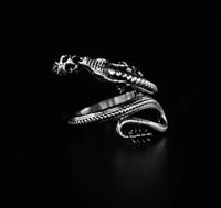 Silver Raging Dragon Ring - Fashion Jewelry by Yordy.