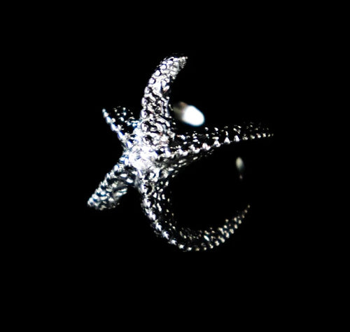 Silver Starfish Ring - Fashion Jewelry by Yordy.