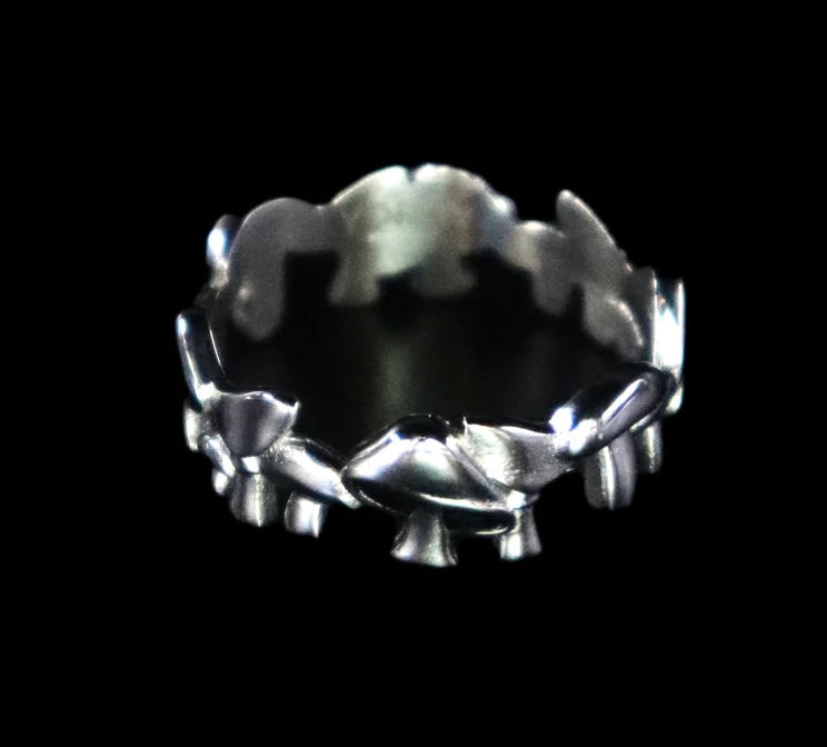 Silver Mushroom Ring - Fashion Jewelry by Yordy.