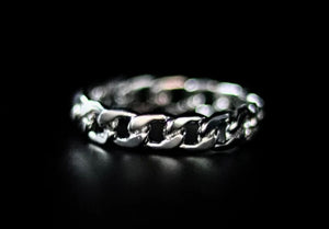 Silver Chain Ring - Fashion Jewelry by Yordy.