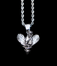 Silver Wings of Love Pendant - Fashion Jewelry by Yordy.
