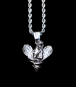 Silver Wings of Love Pendant - Fashion Jewelry by Yordy.