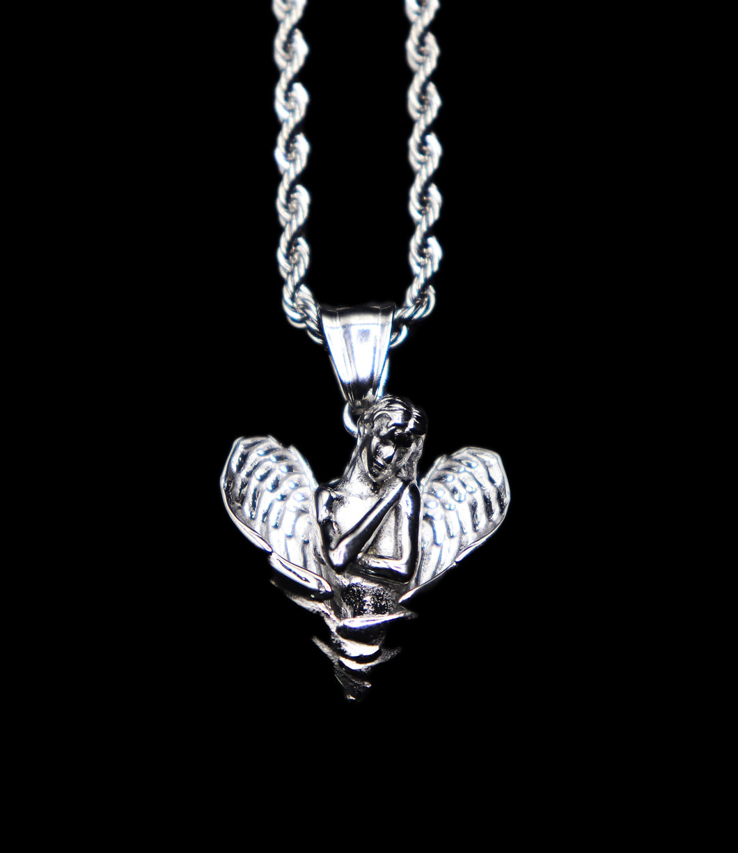 Silver Wings of Love Pendant - Fashion Jewelry by Yordy.