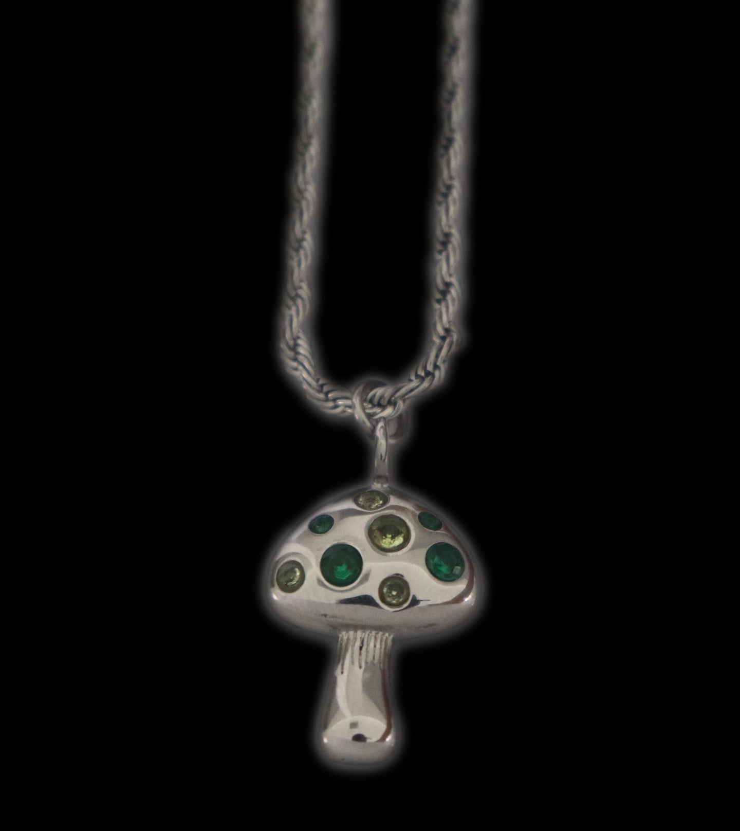 Greens Shroom Necklace - Fashion Jewelry by Yordy.