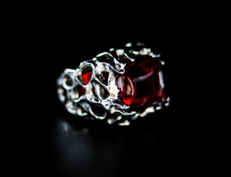 Silver Melting Stone Ring - Fashion Jewelry by Yordy.