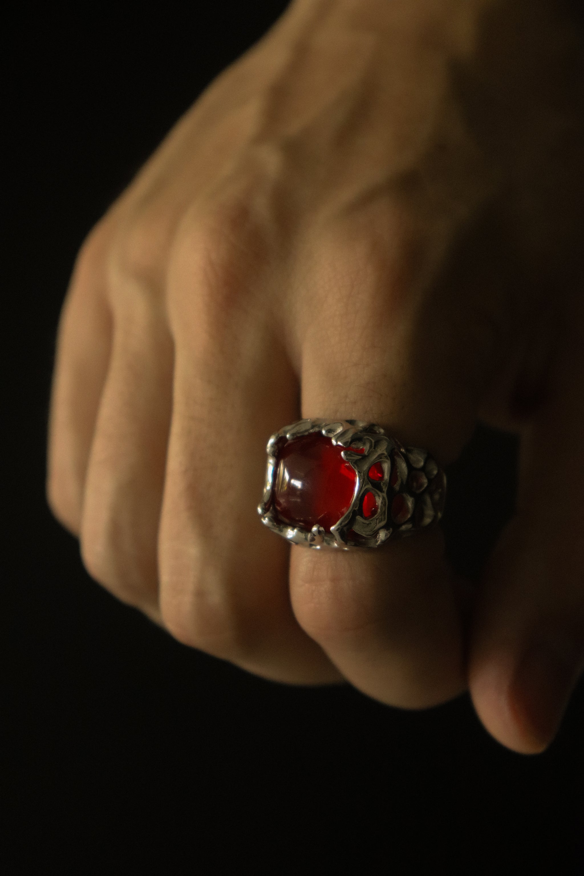 Silver Melting Stone Ring - Fashion Jewelry by Yordy.