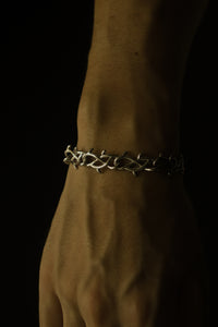 Silver Barbwire Bracelet - Fashion Jewelry by Yordy.
