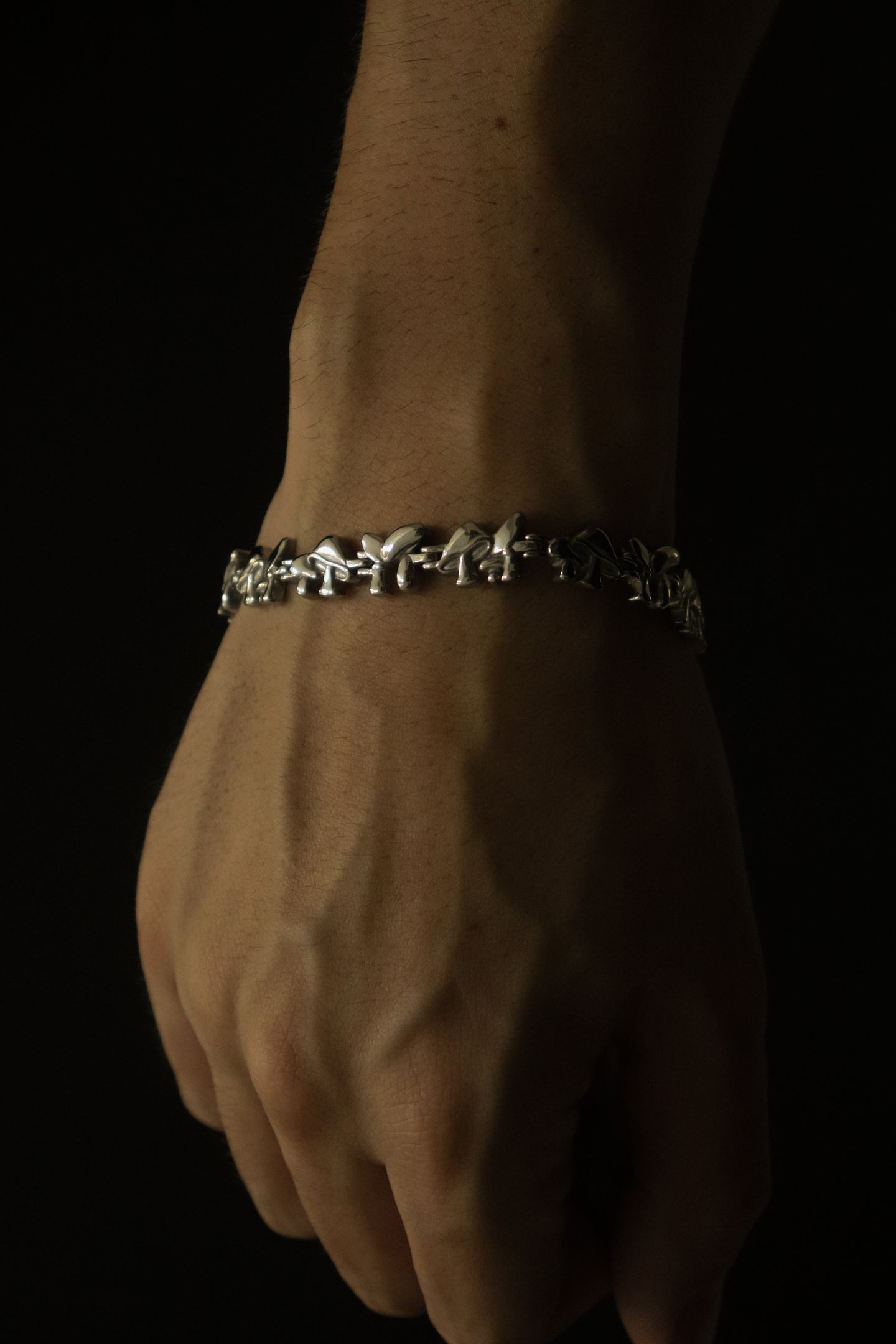 Silver Mushroom Bracelet - Fashion Jewelry by Yordy.