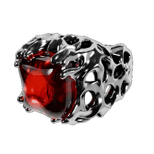 Silver Melting Stone Ring - Fashion Jewelry by Yordy.