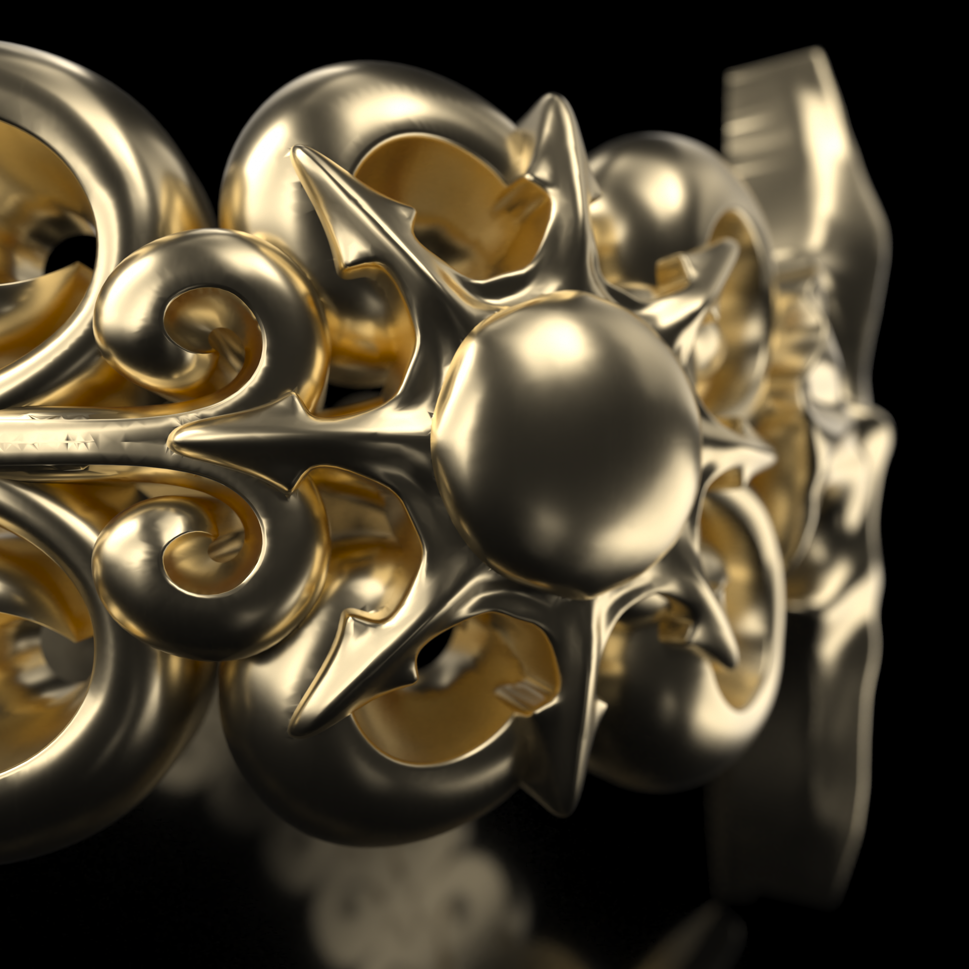 Gold Nyx Solara Ring