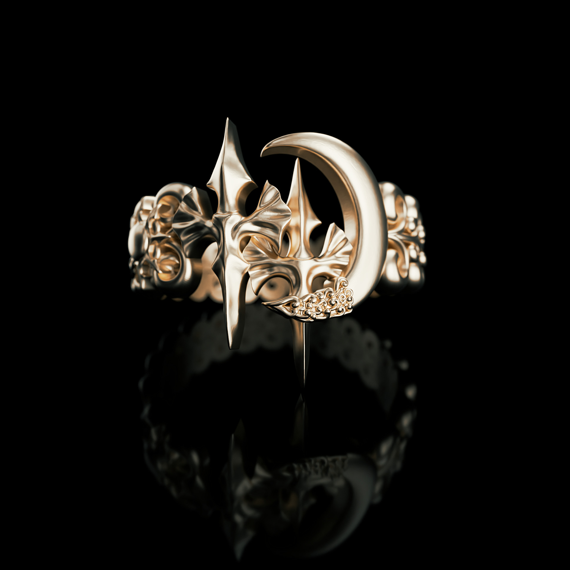 Gold Nyx Solara Ring