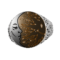 Silver Lovers of the Sky Ring - Fashion Jewelry by Yordy.