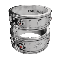 Lovers Eclipse Ring Set - Fashion Jewelry by Yordy.