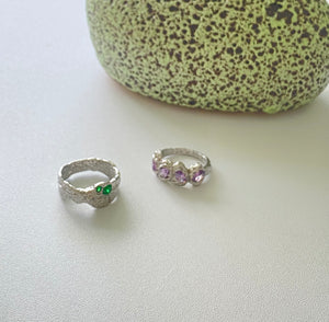 Lavender Swirls Ring - Fashion Jewelry by Yordy.