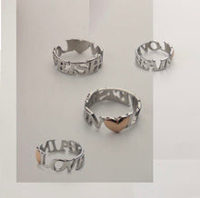 Load image into Gallery viewer, Silver Love is Pain Ring - Fashion Jewelry by Yordy.