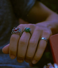 Silver Melting Stone Ring - Fashion Jewelry by Yordy.