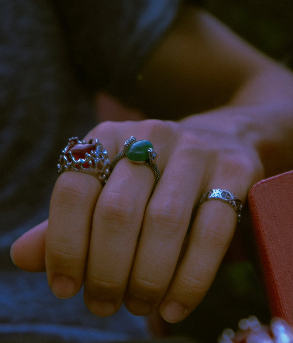 Silver Melting Stone Ring - Fashion Jewelry by Yordy.
