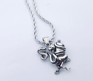 Silver Wild Battle Necklace - Fashion Jewelry by Yordy.