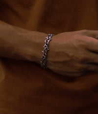 Silver Barbwire Bracelet - Fashion Jewelry by Yordy.